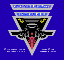 Flight of the Intruder (USA) Title Screen